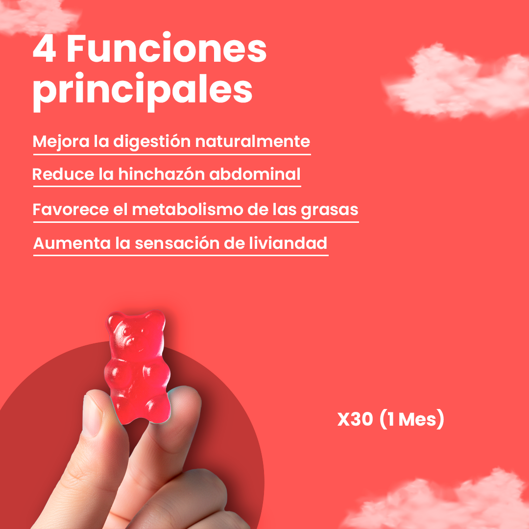 Gomitas Vinagre de Sidra de Manzana | Menos Hinchazón, Más Confianza