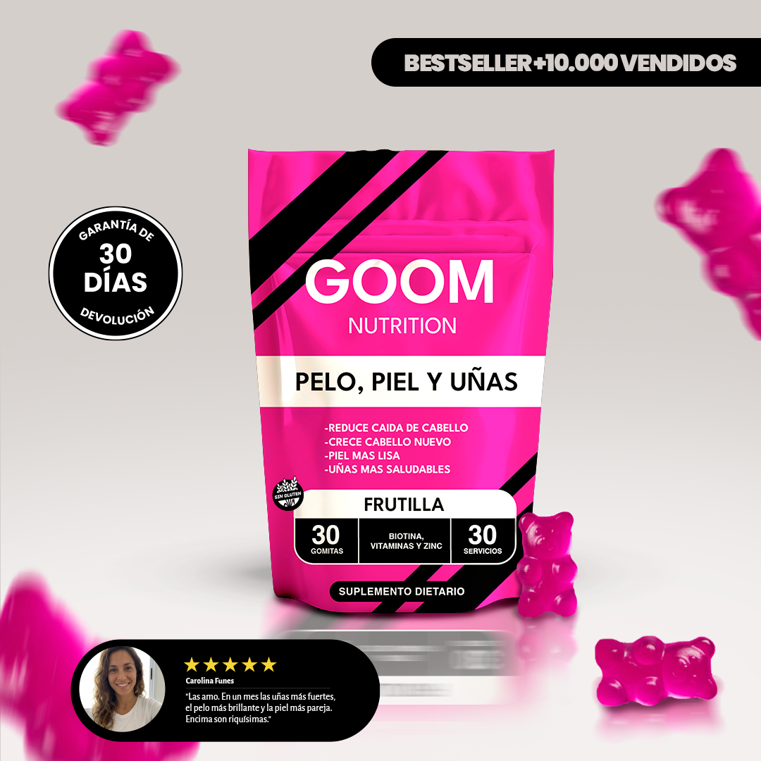 Gomitas Hair Skin Nails | Ayuda a reducir la caída, favorece el crecimiento, piel y uñas mas saludables