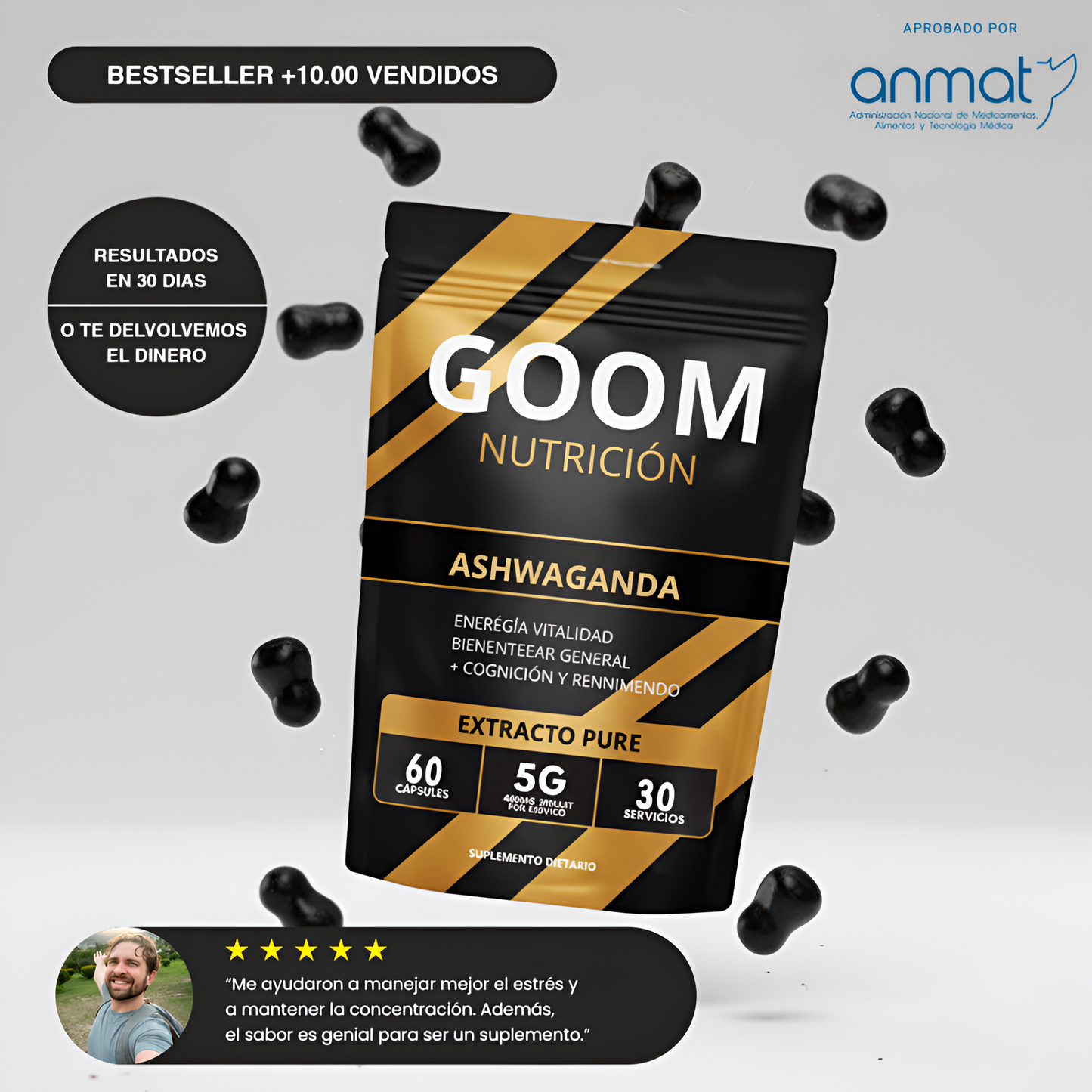 Gomitas Ashwaganda | Menos Estrés y mas Enfoque