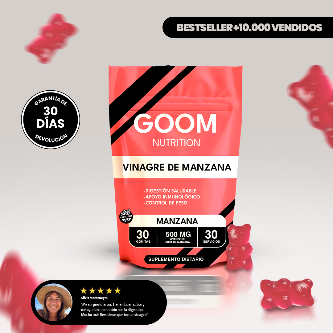 Gomitas Vinagre de Sidra de Manzana | Menos Hinchazón, Más Confianza