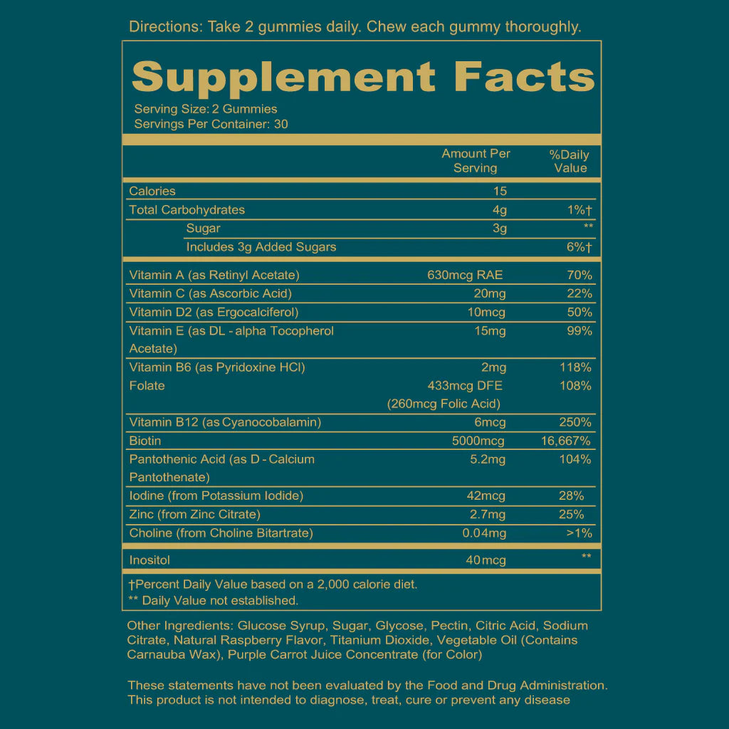 Gomitas Hair Skin Nails | Ayuda a reducir la caída, favorece el crecimiento, piel y uñas mas saludables